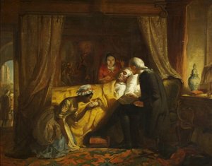 The Death of Edward Colston, c.1844 (olja på duk) av Richard J. Lewis
