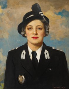 Muriel Elsie Gamage, ca 1950 (olja på duk)
