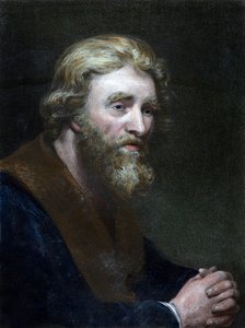 Porträtt av en skäggig man, 1800-talet.