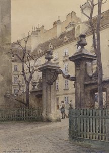 Heiligenkreuzerhof i Wien av Richard Moser