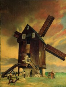Gammal väderkvarn i Roitzsch nära Wurzen av Richard Mueller