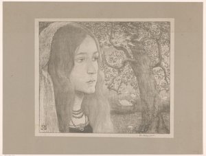 Helga tittar framåt Helgas bidrag (originaltitel) av Richard Nicolaüs Roland Holst (signed by artist)