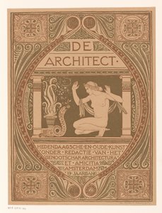 Omslagsdesign för: De Architect, 1911