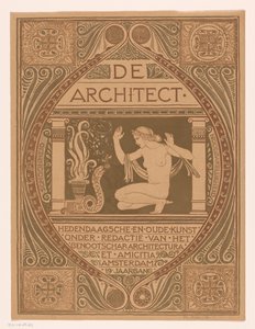 Omslagsdesign för: De Architect, 1911