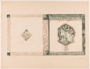 Omslagsdesign för: Wendingen, Träsnidningsnummer, 1919