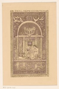 Omslagsdesign för: Catalog of the Ideal Home Exhibition, 1912 av Richard Nicolaüs Roland Holst