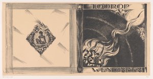 Omslagsdesign för: Wendingen, Toorop nummer, 1928 av Richard Nicolaüs Roland Holst