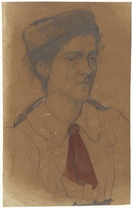 Porträtt av Kootje Martinet från Loenen av Richard Nicolaüs Roland Holst