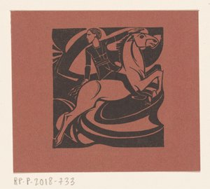 Ryttare på en hoppande häst av Richard Nicolaüs Roland Holst