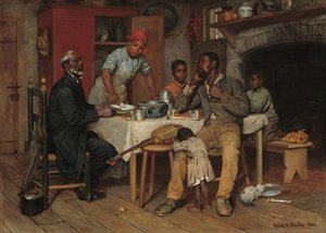 Ett pastoralt besök, 1881. av Richard Norris Brooke