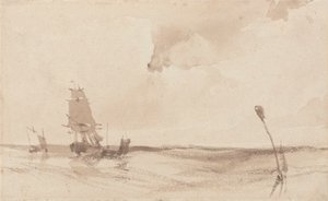 Ett havslandskap av Richard Parkes Bonington