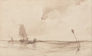 Ett havslandskap av Richard Parkes Bonington
