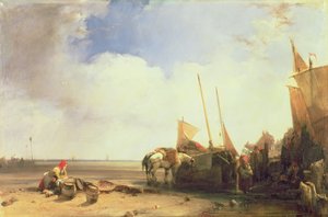 Kustscen i Picardie, ca 1826 (olja på duk) av Richard Parkes Bonington