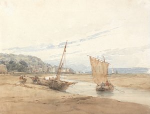 Nära Honfleur av Richard Parkes Bonington