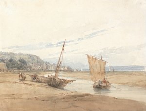 Nära Honfleur av Richard Parkes Bonington