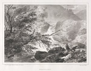Pittoreska vyer över Skottland: Brackline av Richard Parkes Bonington