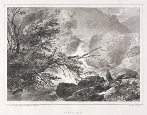 Pittoreska vyer över Skottland: Brackline, 1826. av Richard Parkes Bonington