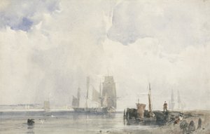Frakt på en mynning (w/c över grafit på papper) av Richard Parkes Bonington