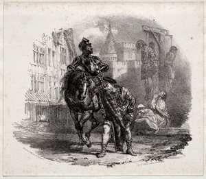 Flykten från Argyle Castle, 1826. av Richard Parkes Bonington
