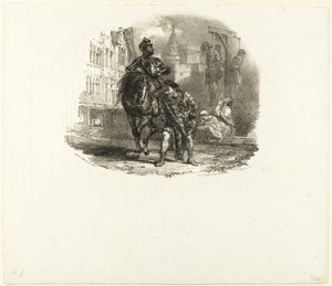 De hängda av Richard Parkes Bonington