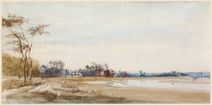 Saltmarkerna nära Trouville av Richard Parkes Bonington