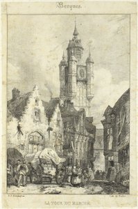 Tornets marknadsplats av Richard Parkes Bonington