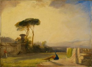 Utsikt över en villa nära Florens, 1826. av Richard Parkes Bonington