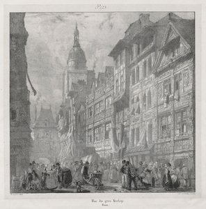Pittoreska och romantiska resor i det antika Frankrike, Normandie..., 1824. av Richard Parkes Bonington