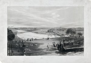 Avenham  Miller Park, ca 1870 (tonad litografi på papper) av Richard Parminter Cuff