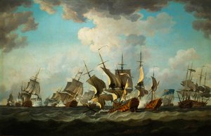 Slaget vid Cardinals 1759 målad av Richard Paton av Richard Paton