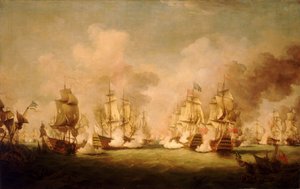Slaget vid Barfleur av Richard Paton