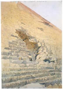 Ingången till den stora pyramiden, Egypten, 1800-talet