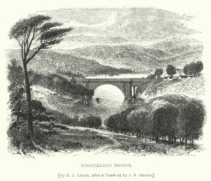 Tongueland Bridge (gravyr) av Richard Principal (after) Leitch