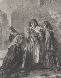 Flight of the Queen of James II, från Illustrated London News, 3 augusti 1872. av Richard Principal Leitch
