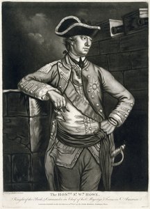 The Honble. Sr Wm. Howe, riddare av badet och överbefälhavare för hans majestäts styrkor i Amerika