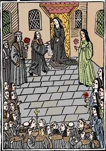 Äktenskapsfördrag mellan Charles V och prinsessan Mary Tudor, c1508 av Richard Pynson