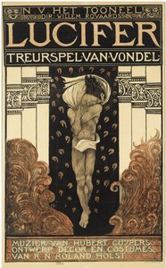 Affisch för pjäsen Lucifer, 1910