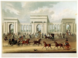 "Hyde Park Corner", 1828 av Richard Rosenberg