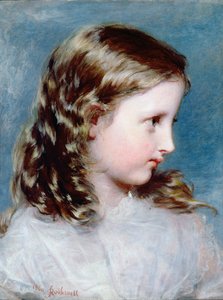 Flickhuvud, 1860 (panel)