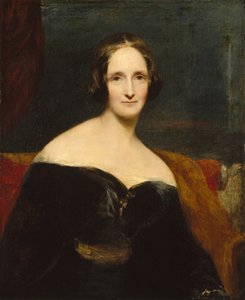 Porträtt av Mary Shelley, brittisk författare, ca 1840 (olja på duk)