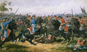 Slaget vid Malplaquet av Richard Simkin