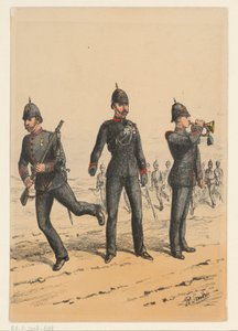 Tre brittiska soldater Nio representationer av brittiska militäruniformer (serietitel) av Richard Simkin