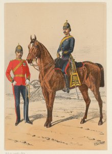 Två brittiska soldater Nio representationer av brittiska militäruniformer (serietitel) av Richard Simkin