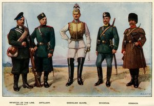 Typer av den ryska armén, 1919.