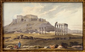 Zeus tempel och Akropolis av Richard Temple