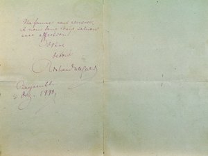 Handskrivet brev från Richard Wagner till Luigi Mancinelli, 3 december av Richard Wagner
