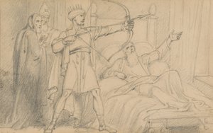 Elisa på sin dödsbädd (2 Kungaboken 12:17) av Richard Westall