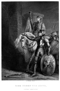 Kung Henrik V 1387-14220, före Harfleur, 1800-talet. av Richard Westall
