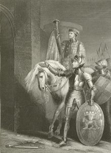 Kung Henrik V, före Harfleur av Richard Westall
