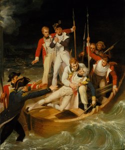 Nelson sårad på Teneriffa, 24 juli 1797 av Richard Westall